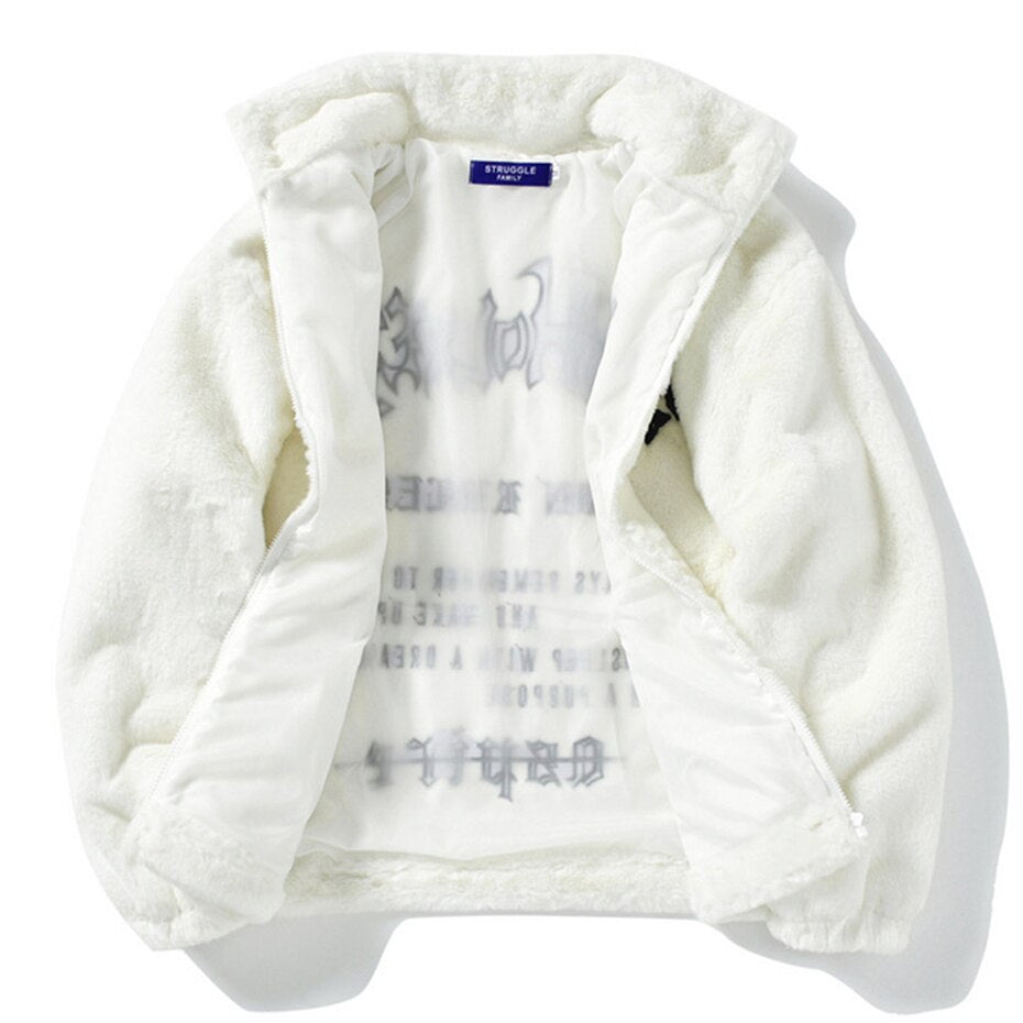 Winter Jackets - Harajaku Fur Jacket